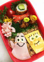 みんなが作ってる】 スポンジボブ キャラ弁のレシピ